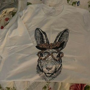 Bella Canvas Tee - Leopard Bunny - NWT - 3X